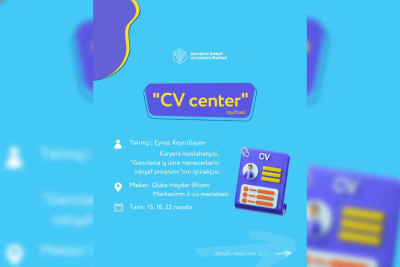 Quba: gənclər üçün “CV center” layihəsi təşkil edilir