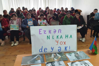 Qusarda məktəblilər üçün maarifləndirici tədbir keçirilib