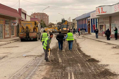 Xaçmaz: 20 Yanvar küçəsi asfaltlanır - məsələ gündəmə gətirilmişdi