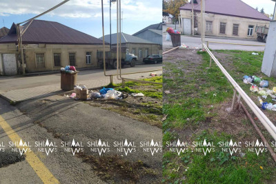 Qubada zibil qutusunun ətrafı zibillənir