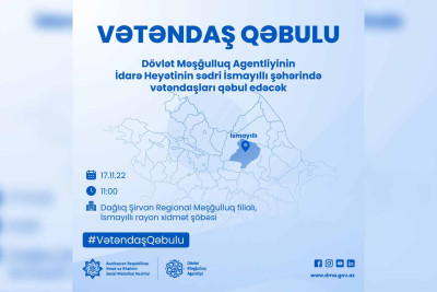 İsmayıllı: işlə təmin olunma mürüciətləri dinləniləcək