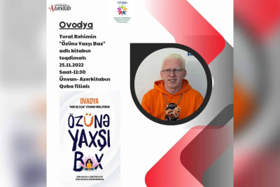 Qubada “Özünə yaxşı bax” kitabı təqdim olunacaq