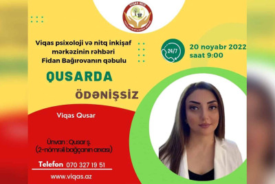 Qusar: “Viqas MED”-də pulsuz həkim müayinəsi keçiriləcək