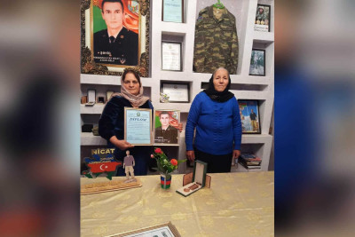 İsmayıllı: Vətən müharibəsi şəhidinin ailəsi ziyarət edilib