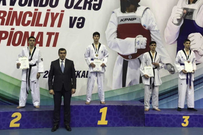 Qusar: 5 taekvondoçu medallara layiq görülüb
