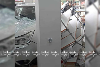 Xaçmazda avtomobil marketə girib