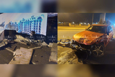 Qəza: Qubada “BMW” yararsız hala düşüb