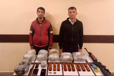 Xaçmaz sakini İranla sərhəddə silah və narkotiklə tutulub