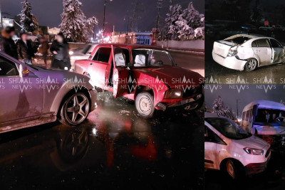 Quba: 5 avtomobil toqquşub, günahkar qaçıb