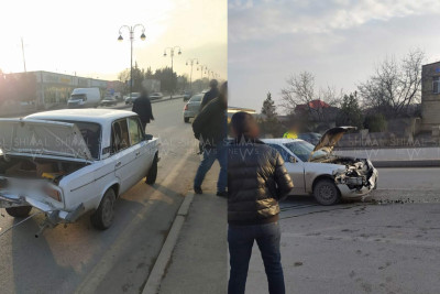 Qubada “Priora” dayanan avtomobilə çarpılıb