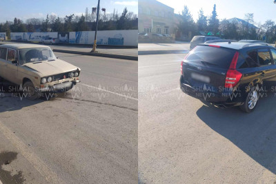 Quba: “Grand” marketinin qarşısında qəza olub