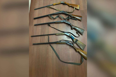 İsmayıllı rayon sakinlərindən qanunsuz saxladıqları odlu silahlar götürülüb