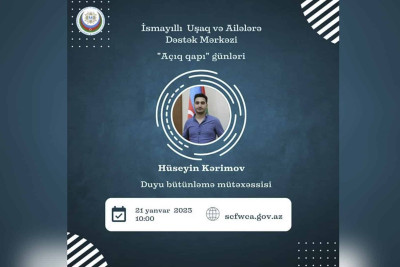 İsmayıllıda ödənişsiz duyu bütünləmə terapiyası keçiriləcək