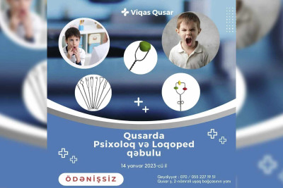 Qusar: psixoloji və nitq inkişaf mərkəzində pulsuz qəbul keçiriləcək