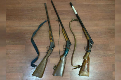 İsmayıllı rayon sakinlərindən qanunsuz saxladıqları 3 tüfəng götürülüb