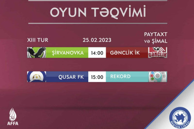 Şimal və Bakı futbol komandaları matç keçirəcəklər