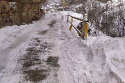 Quba-Xınalıq yolu: qar hərəkəti çətinləşdirib