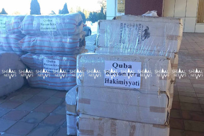 Bü gün Qubadan Türkiyə üçün növbəti yardım göndərilib