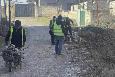 Xaçmaz şəhərində iməcilik işləri aparılıb