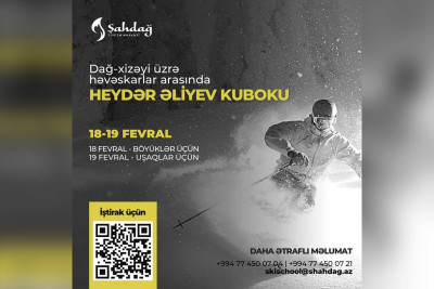 “Şahdağ Turizm Mərkəzi”ndə dağ xizəyi üzrə həvəskarlar arasında yarış keçiriləcək