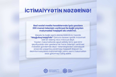 Şimal: işsizlərə 200 manat verilməsi söhbəti yalan çıxdı