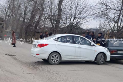 Qubada bir az öncə avtomobil qəzası baş verib