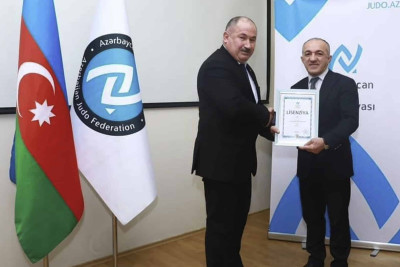 Cüdo Federasiyası: İsmayıllı Olimpiya İdman Kompleksinə lisenziya təqdim edilib