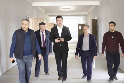 Quba: Digah kənd məktəbinin təmiri davam edir