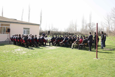 Xaçmaz: Elnur Rzayev Rəhimoba kəndində sakinlərlə görüşüb