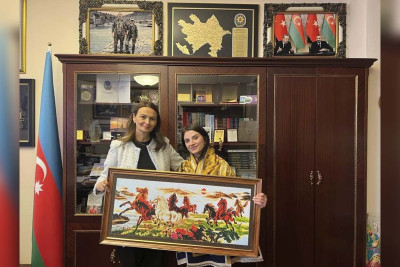 Qusarlı şəhidin ailə üzvü ilə Milli Məclisdə görüş baş tutub