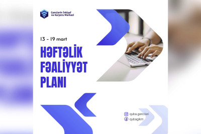 Qusar GİKM-in həftəlik fəaliyyət planını təqdim edirik