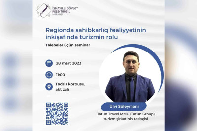 İsmayıllı: Peşə Təhsil Mərkəzində maarifləndirici tədbir keçiriləcək