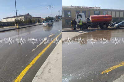 Qubanın mərkəzində təmizlik işləri aparılır