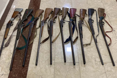 İsmayıllı sakinlərindən qanunsuz ov silahları götürülüb