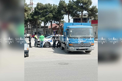 Xaçmazda “Nissan” və “Mercedes” toqquşub