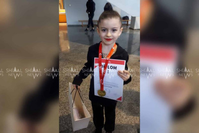 Quba: balaca idmançımız gimnastika üzrə qızıl medal qazanıb