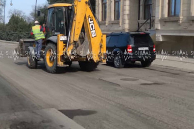 Quba: Əliqulu Nərimanov küçəsində asfalt yenilənir