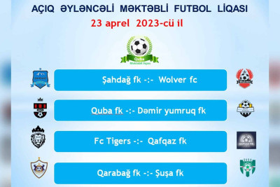 Məktəbli Futbol Liqasının növbəti turu keçiriləcək
