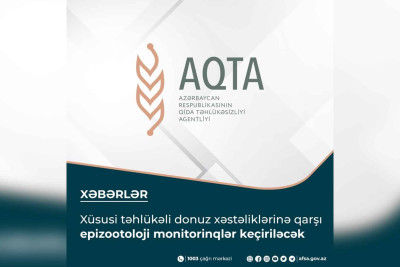 Şimal: AQTA ailə və fermer təsərrüfatlarında yoxlamalar aparacaq
