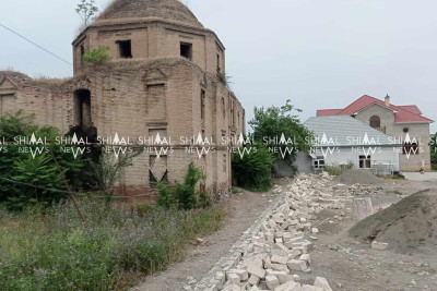 Xaçmaz: Alban kilsəsi ətrafında qanunsuz tikinti sökülüb
