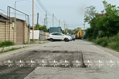 Quba: Alekseyevkanın “məktəb yolu”nda təmir aparılır