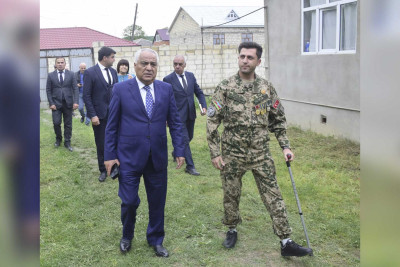 Quba: icra başçısı qazini ziyarət edib