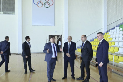 Qusar: nazir Emin Əmrullayev Olimpiya İdman Kompleksində olub