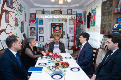 İsmayıllıda şəhid ailəsinə baş çəkilib