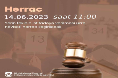 İsmayıllı: faydalı qazıntı yatağı auksiona çıxarılır