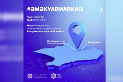 İsmayıllı: işsizlər və iş axtaranlar üçün əmək yarmarkası keçiriləcək