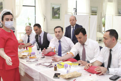 İsmayıllı: “Sən də bizə qoşul, qanınla can ver!” adlı aksiya baş tutub