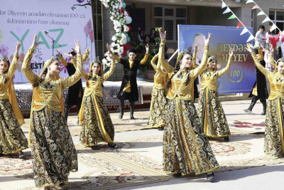 Quba: məktəblilərin iştirakı ilə "Yaz festivalı" baş tutub
