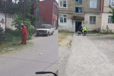 İƏD: Xaçmazın küçələrində növbəti iməcilik keçirilib