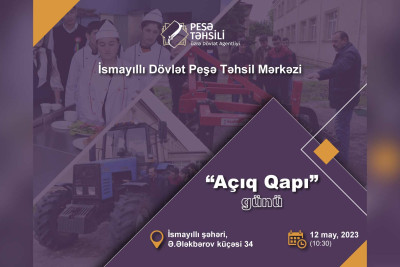 İsmayıllı: peşə təhsil mərkəzi "Açıq Qapı" günü təşkil edəcək